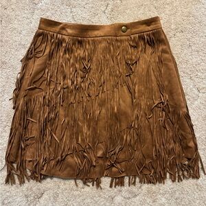 Large Brown Western Skirt